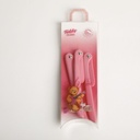 TEDDY ISLAND Series Non-Slip Folding Eyebrow Razor 3pcs Set