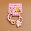 TEDDY ISLAND Series Pair of Thick Girly Elastic Bands