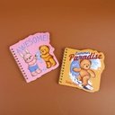 TEDDY ISLAND Series A6 Shaped Sewn Notebook - Lined Inner Pages 60 PCS-2