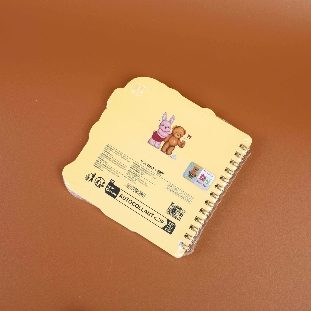 TEDDY ISLAND Series A6 Shaped Sewn Notebook - Lined Inner Pages 60 PCS-3