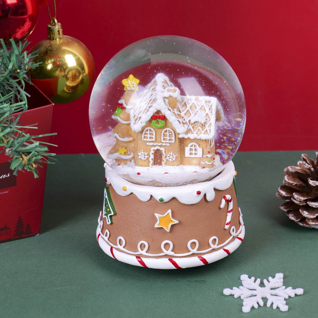 Christmas Series - Christmas House Musical Snow Globe 100#  HY-SJQ8011