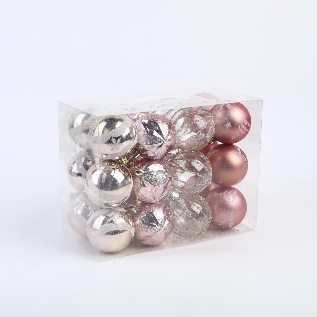 Colorful Christmas Balls (24 Pieces) - 10