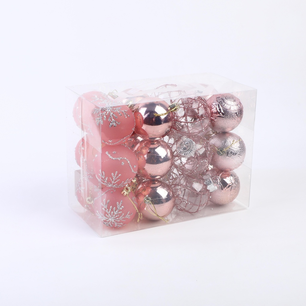 Colorful Christmas Balls (24 Pieces) - 11