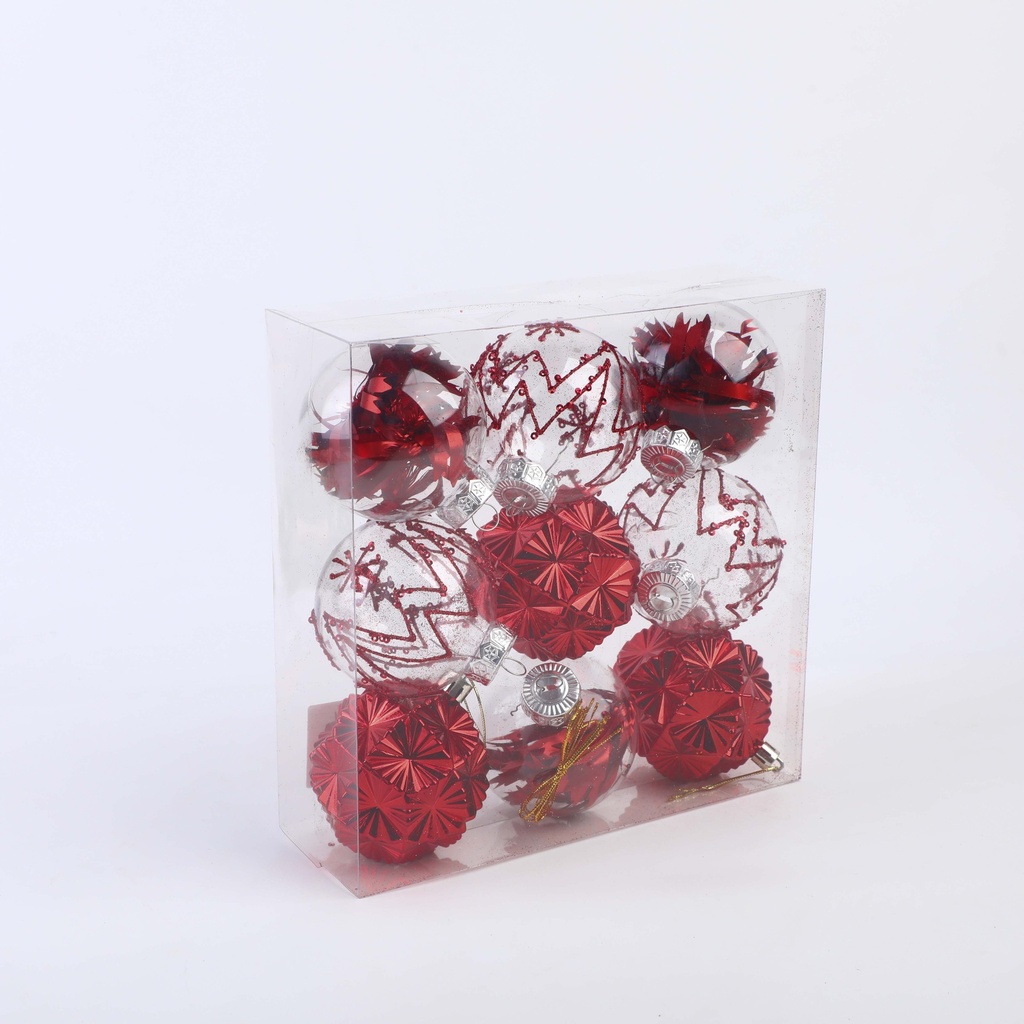 Colorful Christmas Balls (9 Pieces) - 23
