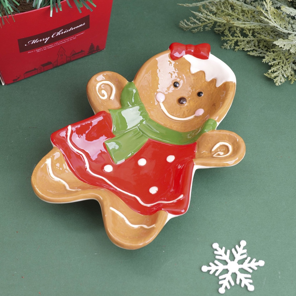 Christmas Series - Cute Gingerbread Man Plate