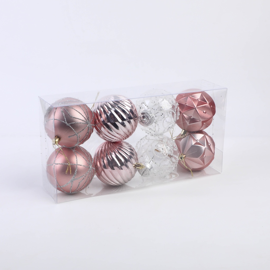 Colorful Christmas Balls (8 Pieces) - 4