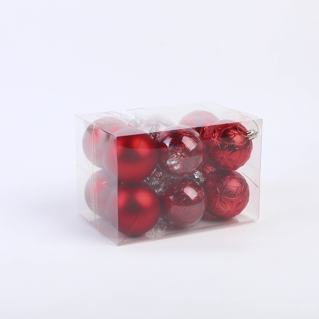 Colorful Christmas Balls (12 Pieces) - 20