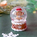 Christmas Series - Gingerbread Man Christmas Hat Snow Globe 45#  HY-SJQ8008
