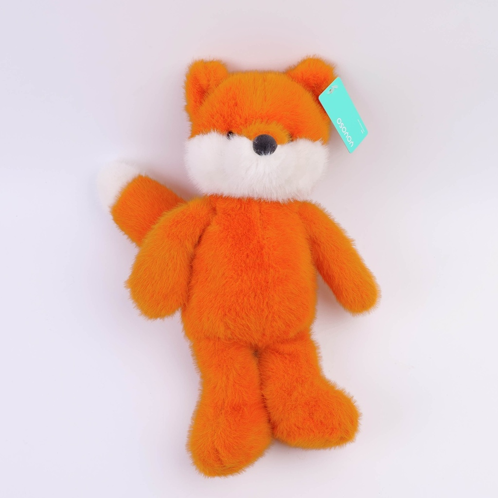 Mink small fox plush doll -43cm(Plastic Eyeball)