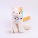 Lucky Yellow Soothing cat plush doll -25cm(Plastic Eyeball)