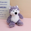 Small belly series dog sitting plush doll -45cm(Plastic Eyeball)