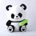 Lovely panda plush doll-20cm（plastic eyes)