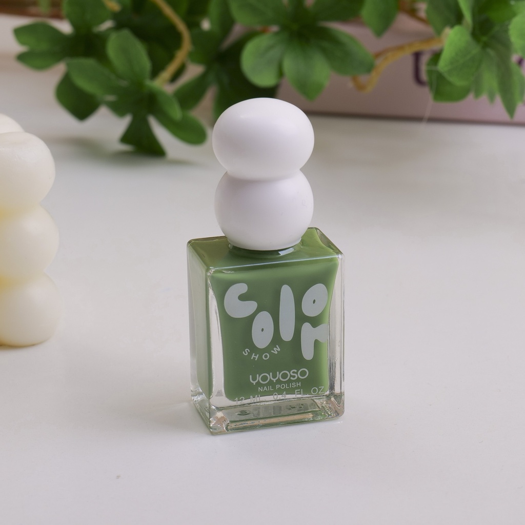 Cute Double-Ball Nail Polish - Tender Green