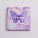 Oil Painting Butterfly Square Relief Fashion Mirror