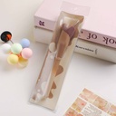 Cream Mocha Series Oblique-mouthed Foundation and Contouring Brush