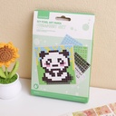 DIY Pixel Art Panda Ornament Set