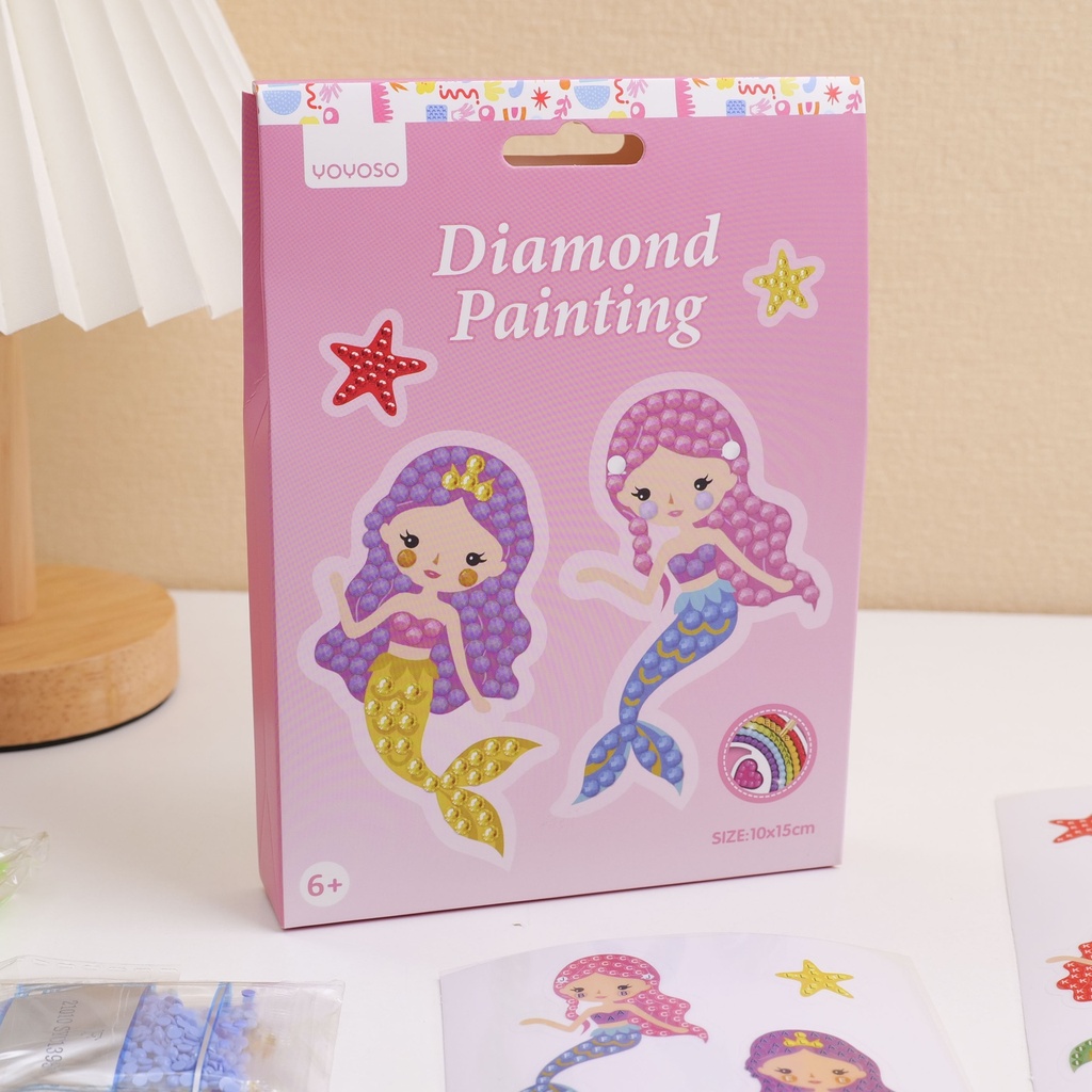 DIY Diamond Painting - Mermaid Stickers 2-in-1