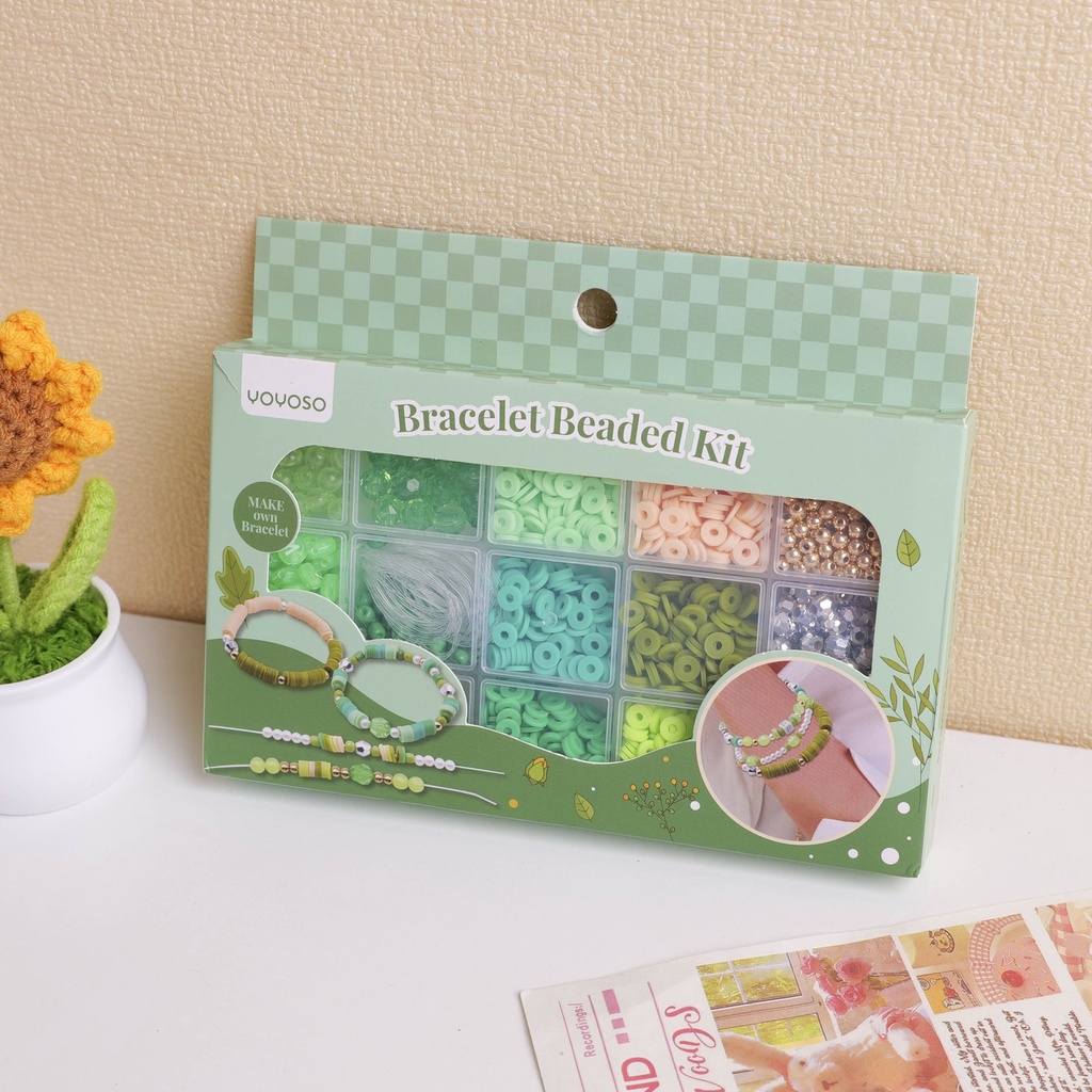 DIY Beaded Bracelet Kit - Green Series