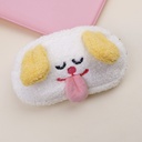 White puppy plush pen case