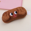 Brown puppy plush pen case