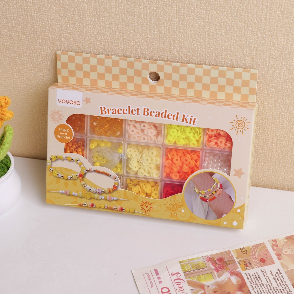 DIY Beaded Bracelet Kit - Yellow Series