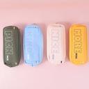  Clamshell square multifunctional pencil bag