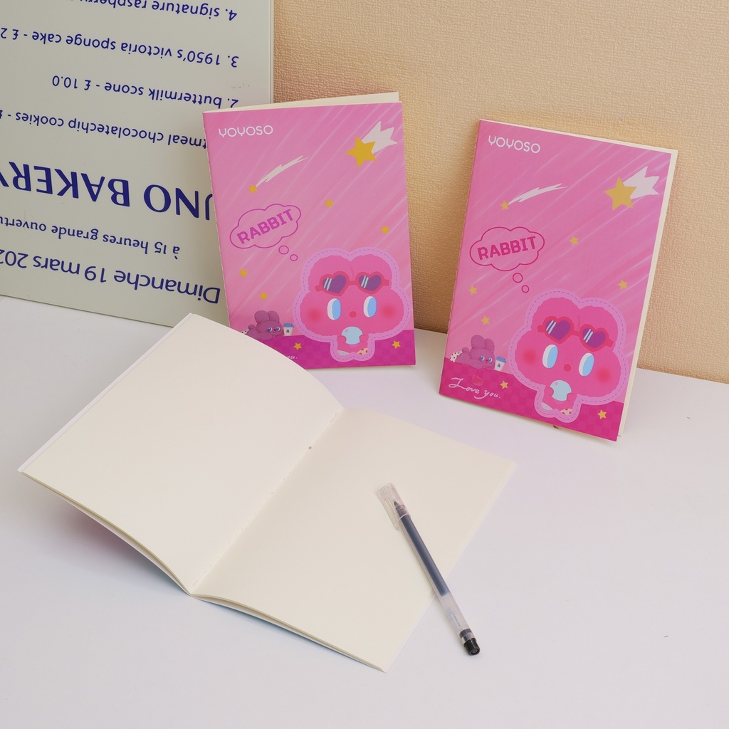 Rabbit YOYO Series - B5 Suture Notebook - 30 Sheets of Suture Paper
