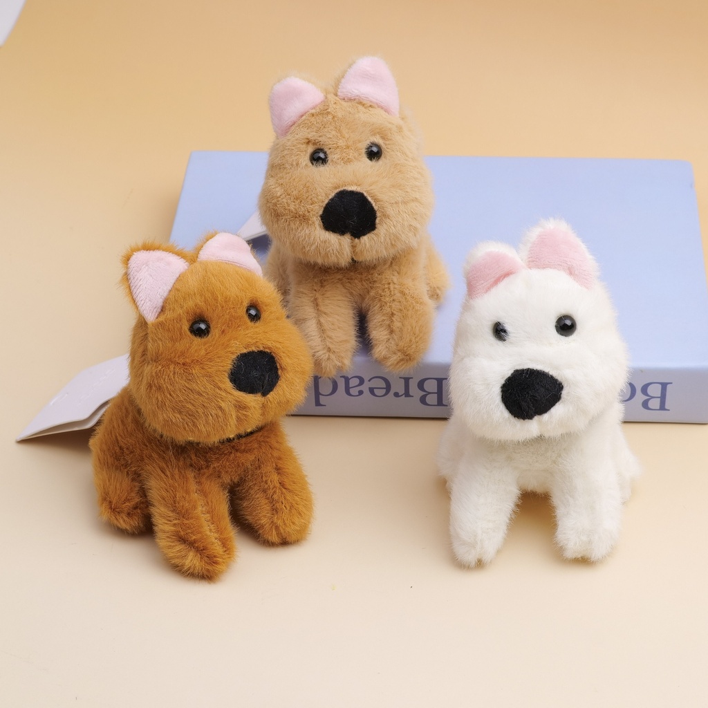 3D puppy lush keychain