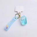 Blue-eared Puppy Oil-filled Keychain