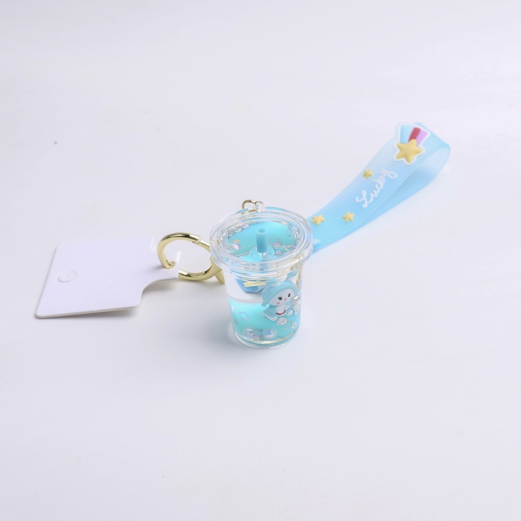 Rabbit Oil-filled Keychain