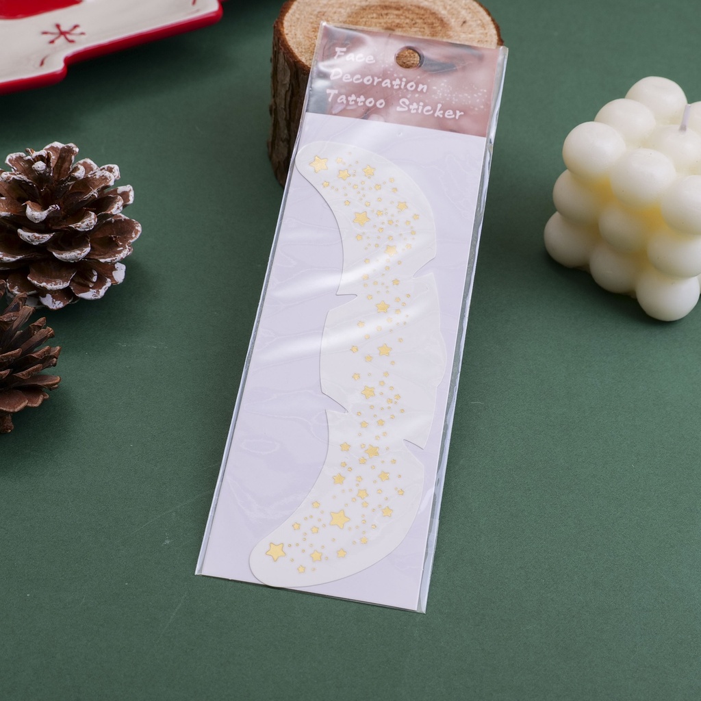 Iridescent Star Glow Face Stickers