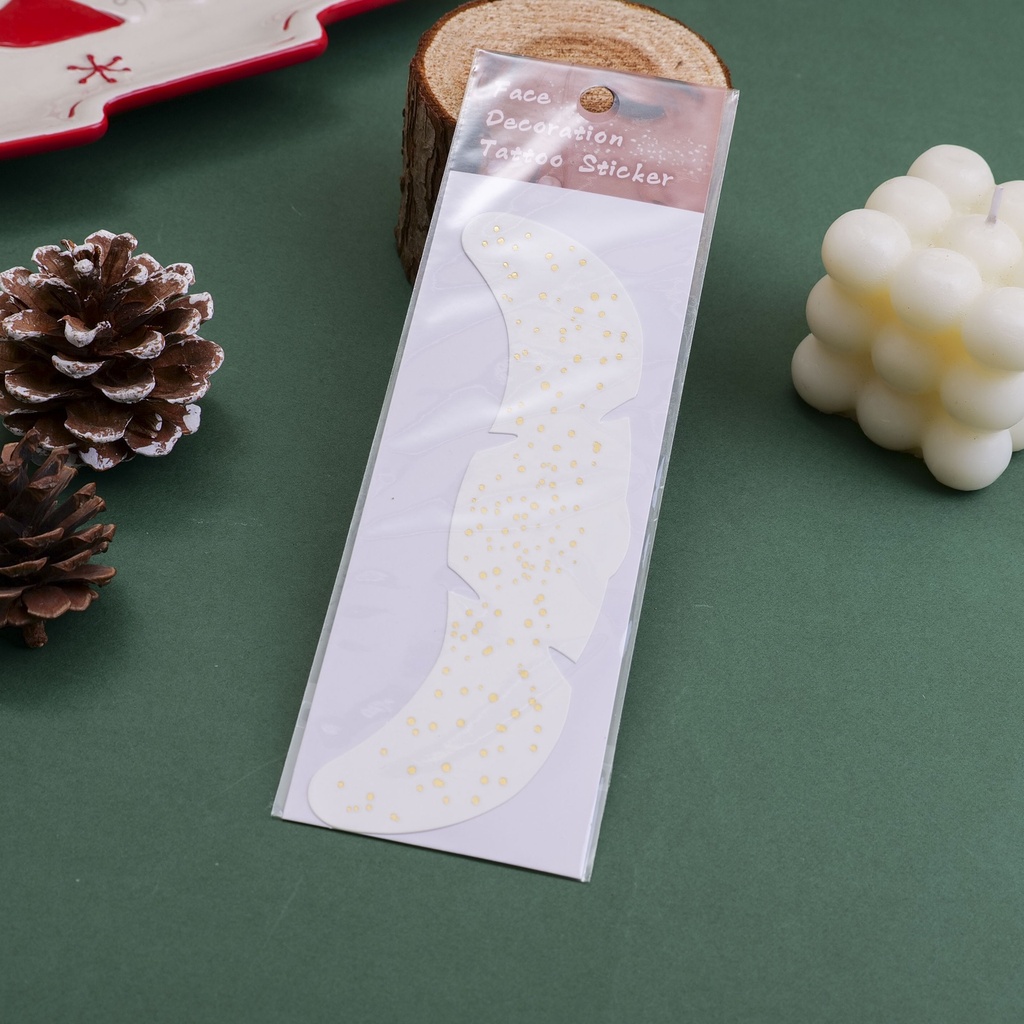 Star Shining Golden Appearance Face Stickers