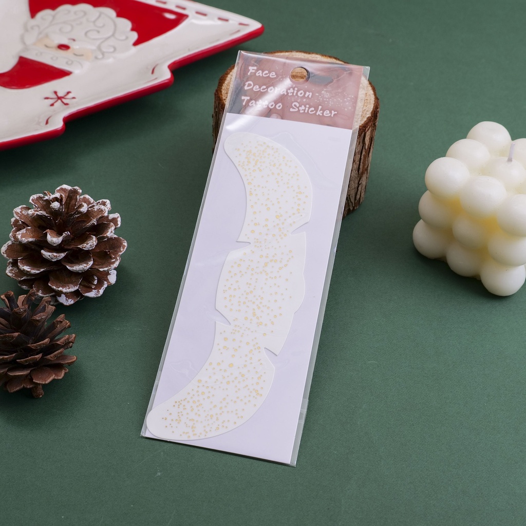 Glistening Gold Fine Shadow Face Stickers