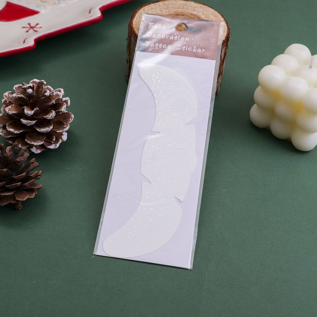 Silver Glow Fragmented Shadow Face Stickers