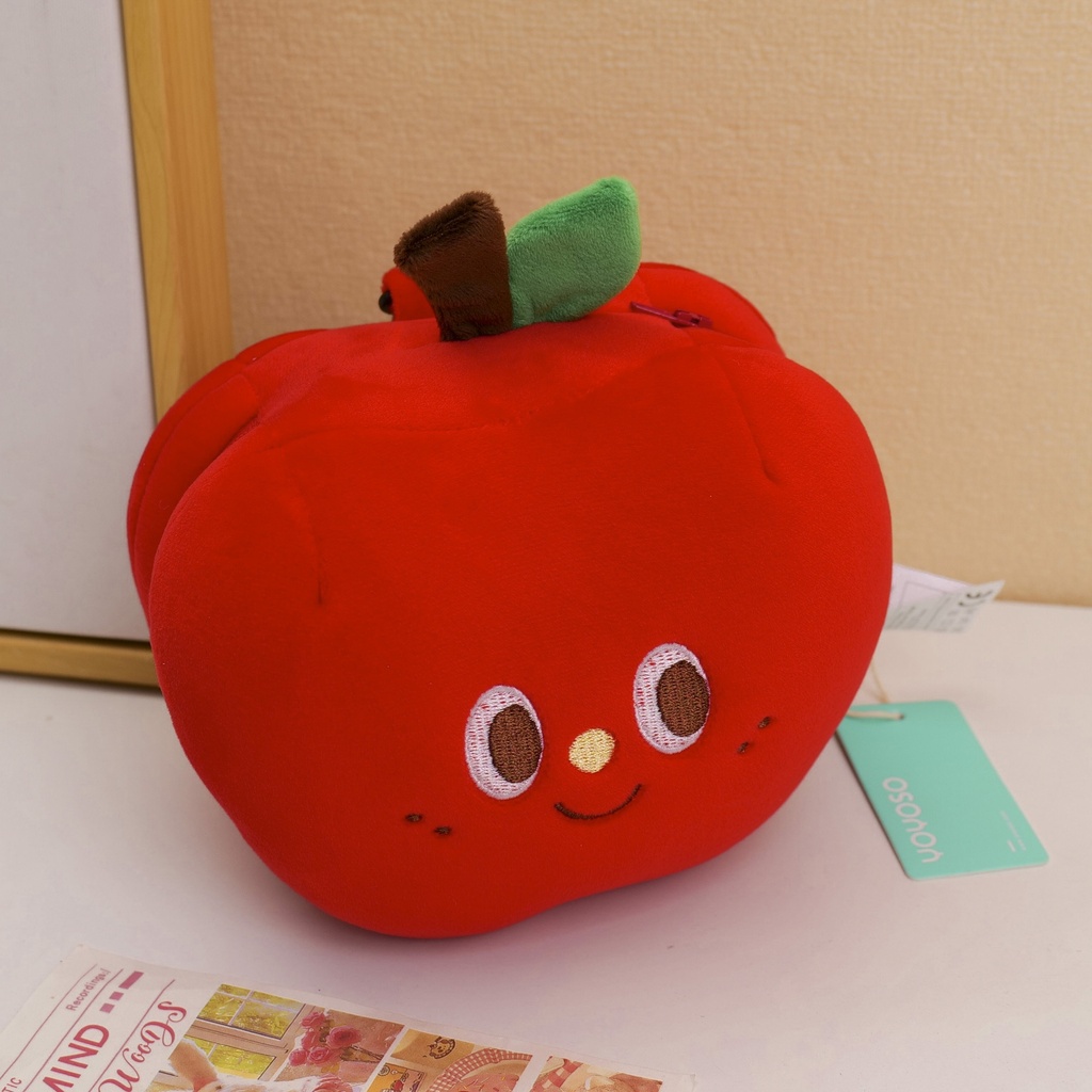 Apple Bean Pillow - Red