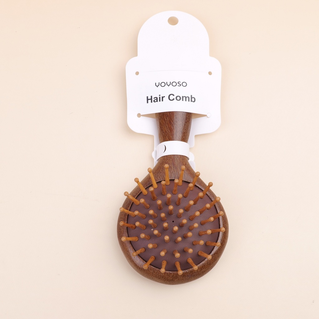 Golden Sandalwood Massage Comb (Small Round)