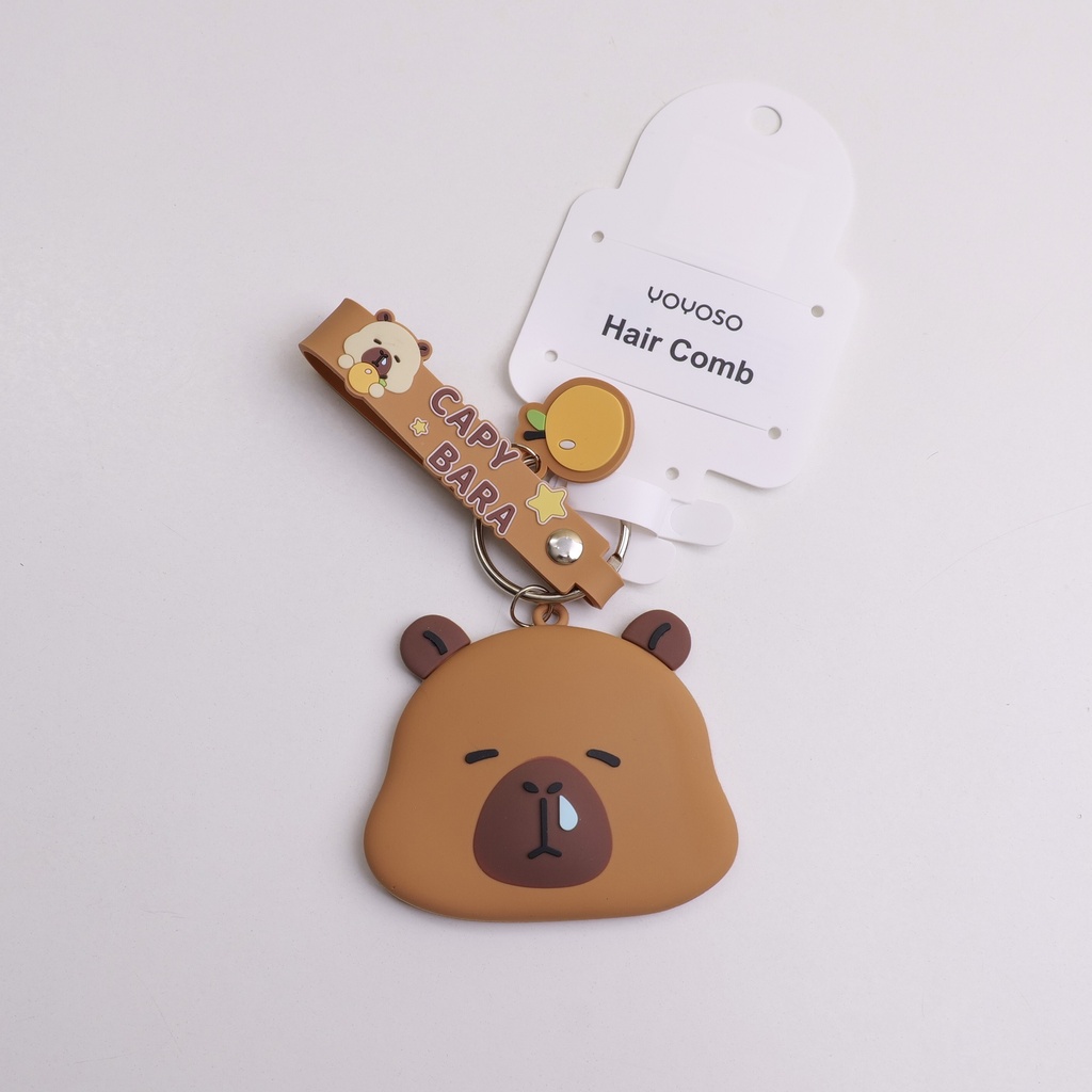 Capybara Series - Pocket Mirror (with Keychain)