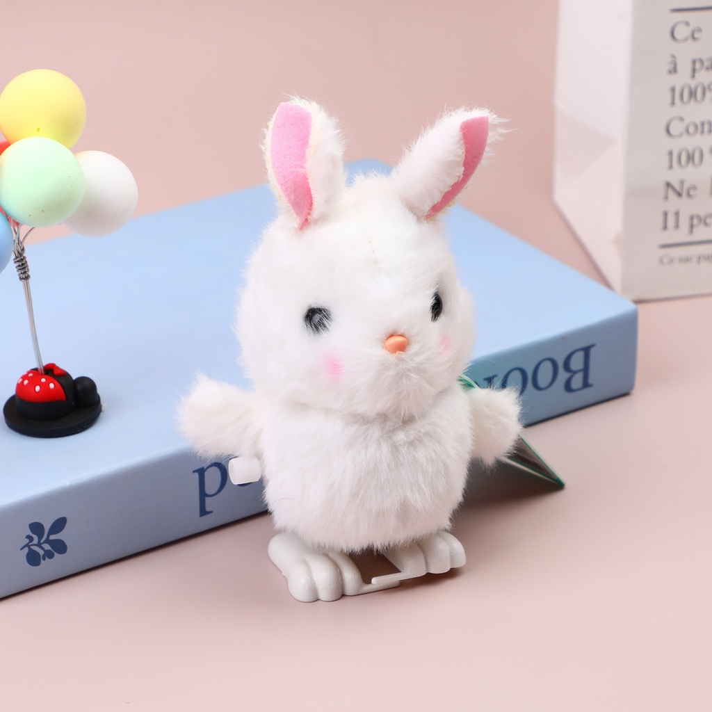 L0835 Q208 Mechanical Walking Bear Plush Pet (Rabbit) - Custom Display Box
