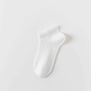 Pure White Women's Ankle Socks-2 pairs
