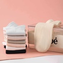 Plain-colored Women's Short Socks (Two-pair Pack)