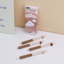 Cloud Top Coffee Press Neutral Pen 4PCS Black Core