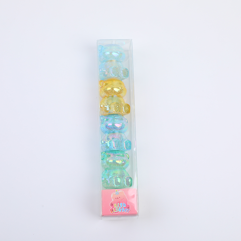 Colorful bear 4 section 3-color highlighter