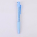 Blue Super-large Glitter Click Pen - Black Ink