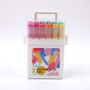 204-18 18 colors Quad Rod Double-ended Watercolor Pencils 252