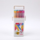204-12 12 colors Quad Rod Double-ended Watercolor Pencils 252