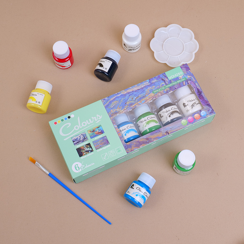 Acrylics 6 colors can