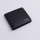 Snakeskin Men's Short Wallet - Black