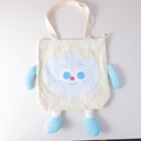 Cute emoji shoulder bag-blue