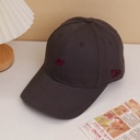 N Embroidered Adult Baseball Cap – Gray