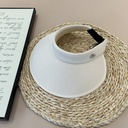 Shiny Adult Sun Visor Hat - Beige (Adjustable)